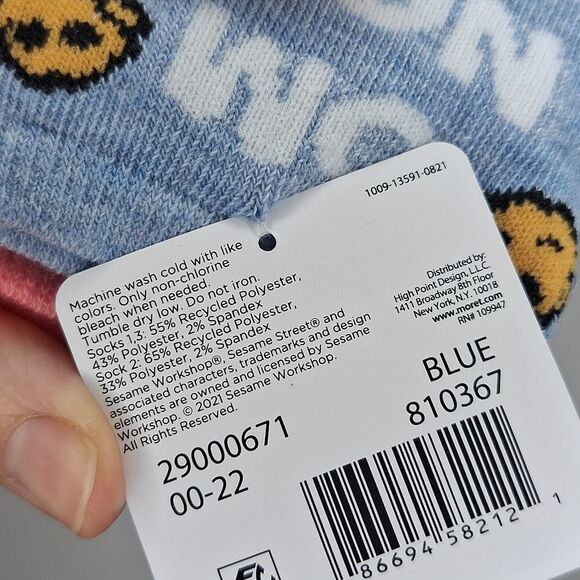 Cookie monster Elmo Oscar the grouch no-show socks - Picture 5 of 5